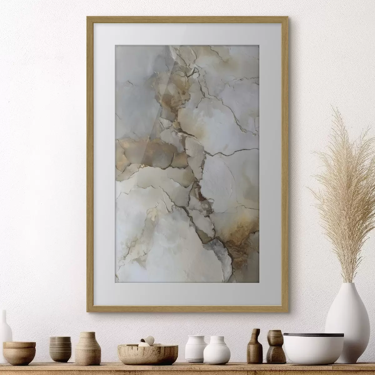 Poster imitazione di texture astratta con crepe f47117