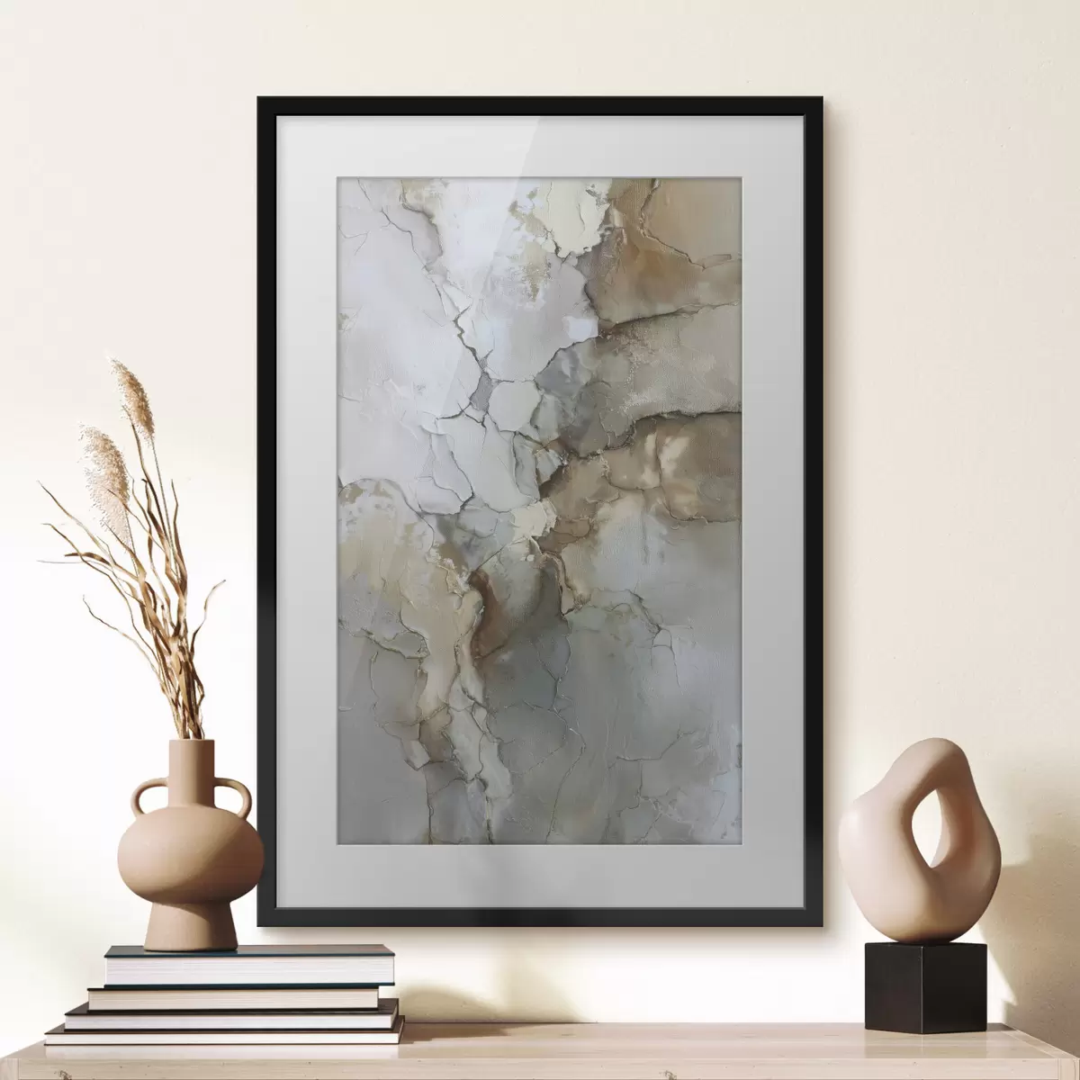 Poster imitazione di texture astratta con crepe f47118