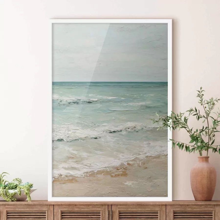 carta da parati mare in stile pittura a olio nr. f47119