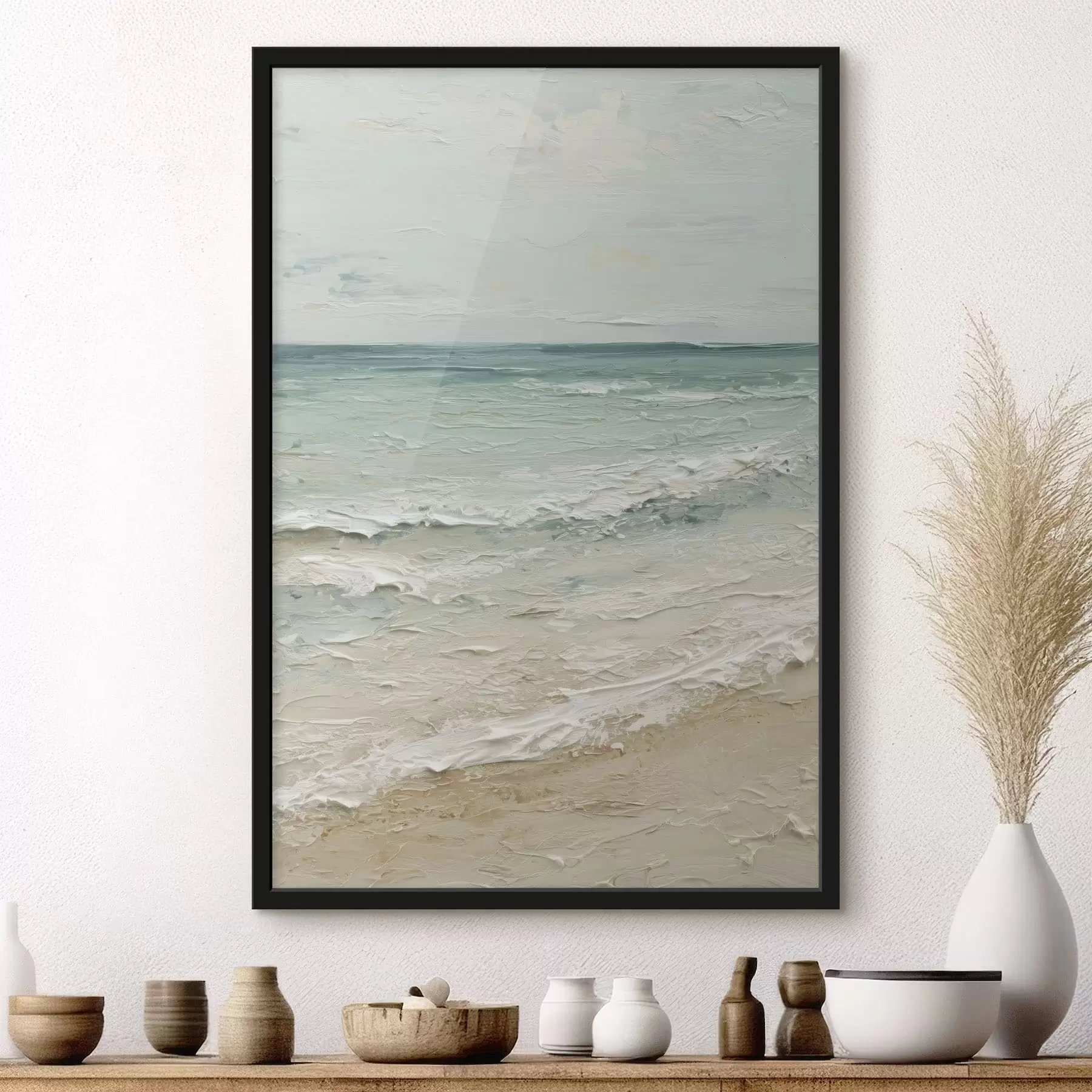 carta da parati mare in stile pittura a olio nr. f47120