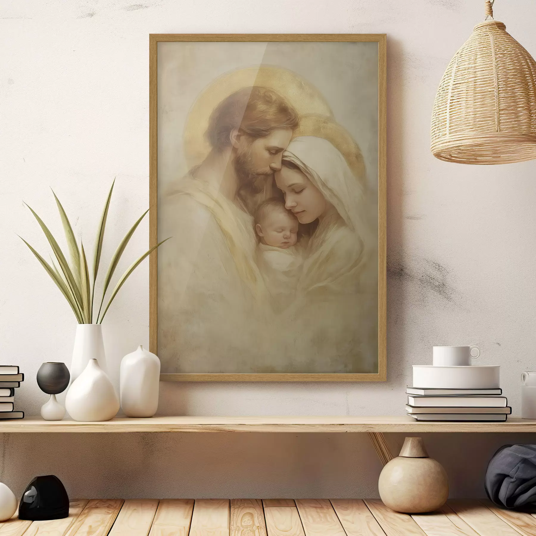 carta da parati Abbraccio della Sacra Famiglia nr. f47141