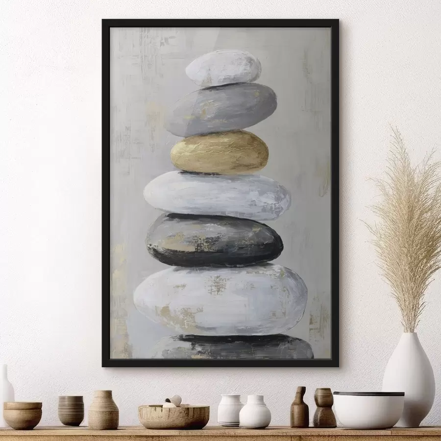 carta da parati grandi pietre nello stile della pittura nr. f47235