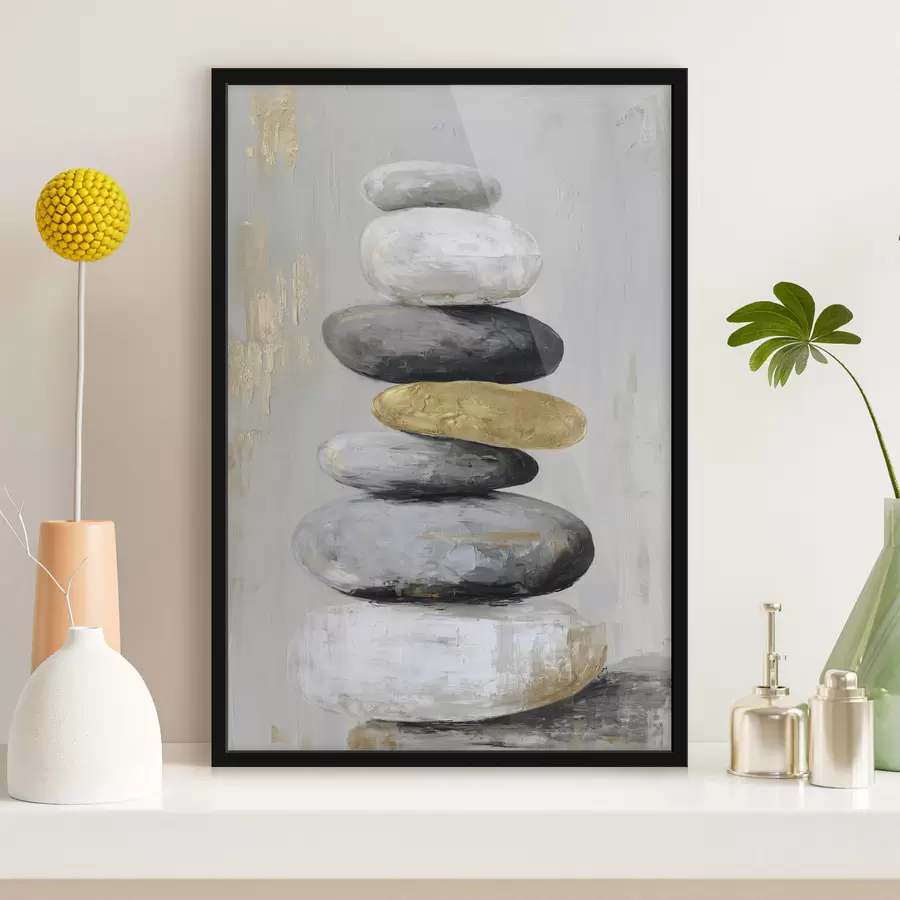 carta da parati grandi pietre nello stile della pittura nr. f47236