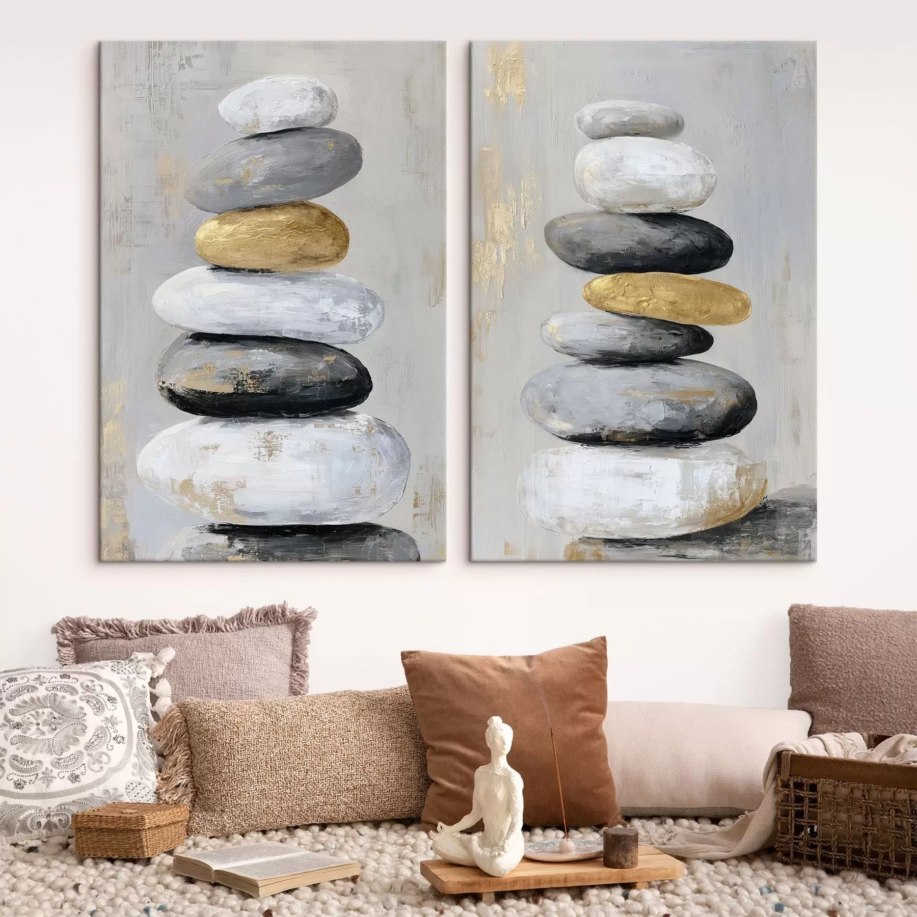 carta da parati grandi pietre nello stile della pittura nr. m01181