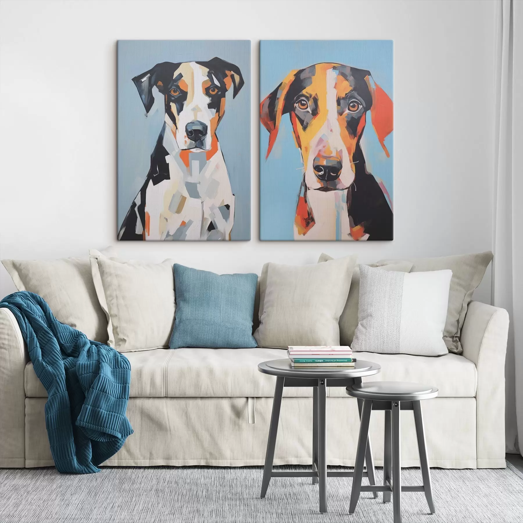 carta da parati Ritratto astratto di un cane nr. m01189