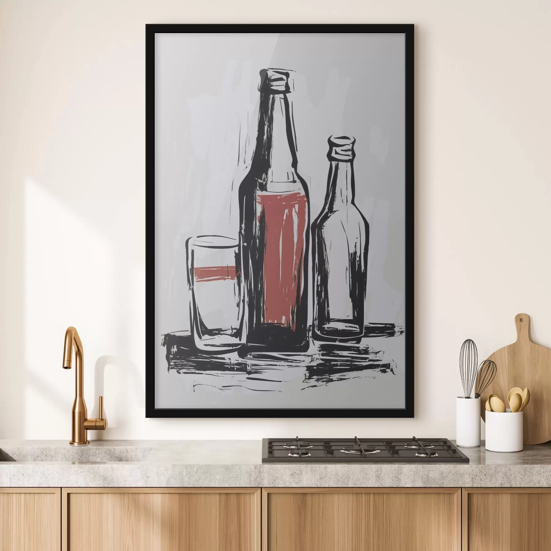 carta da parati Bottiglie e vetro nr. f47493