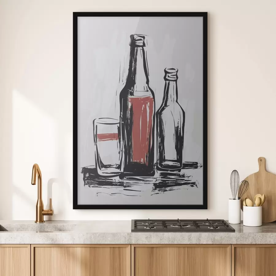 carta da parati Bottiglie e vetro nr. f47493