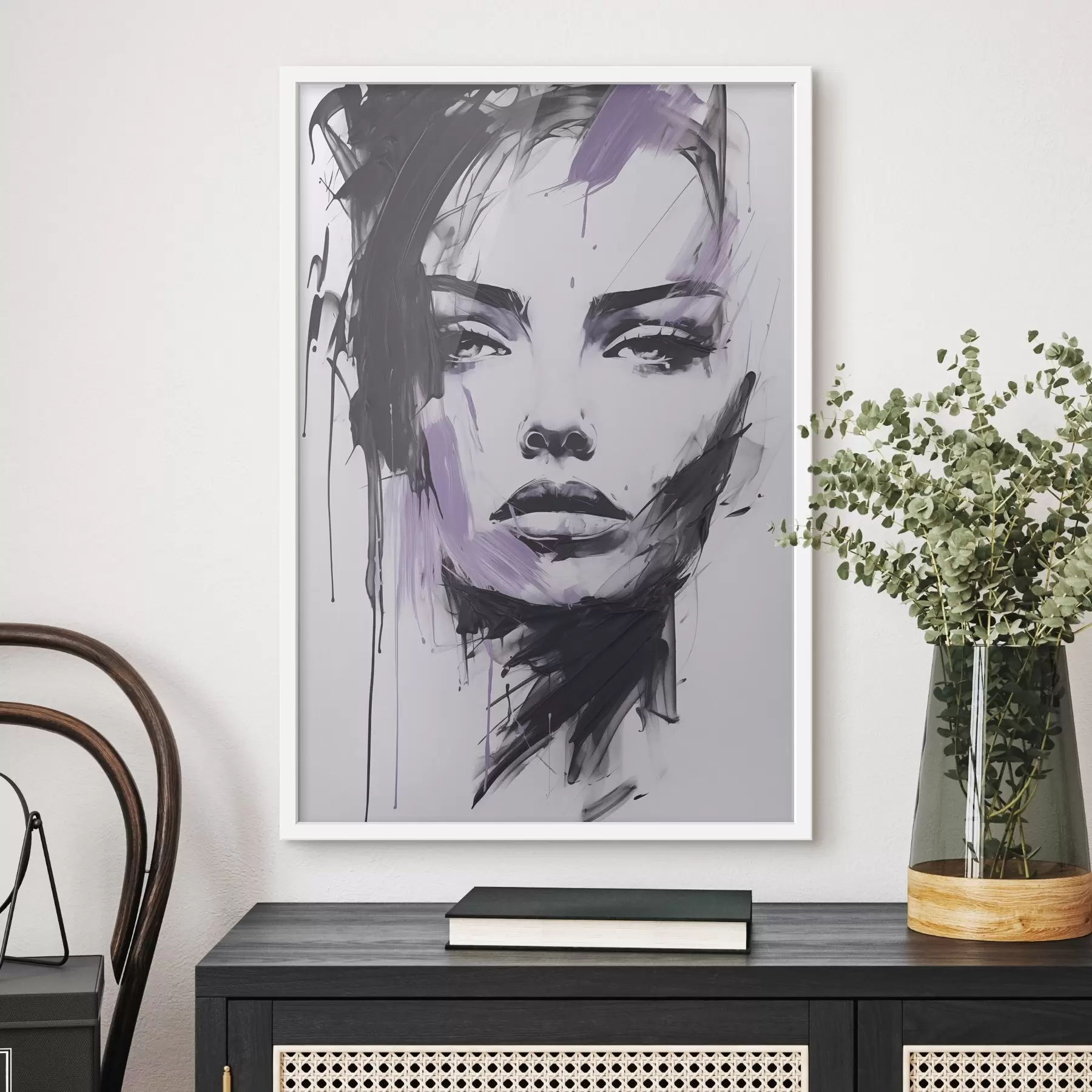 carta da parati Ritratto femminile astratto nr. f47498