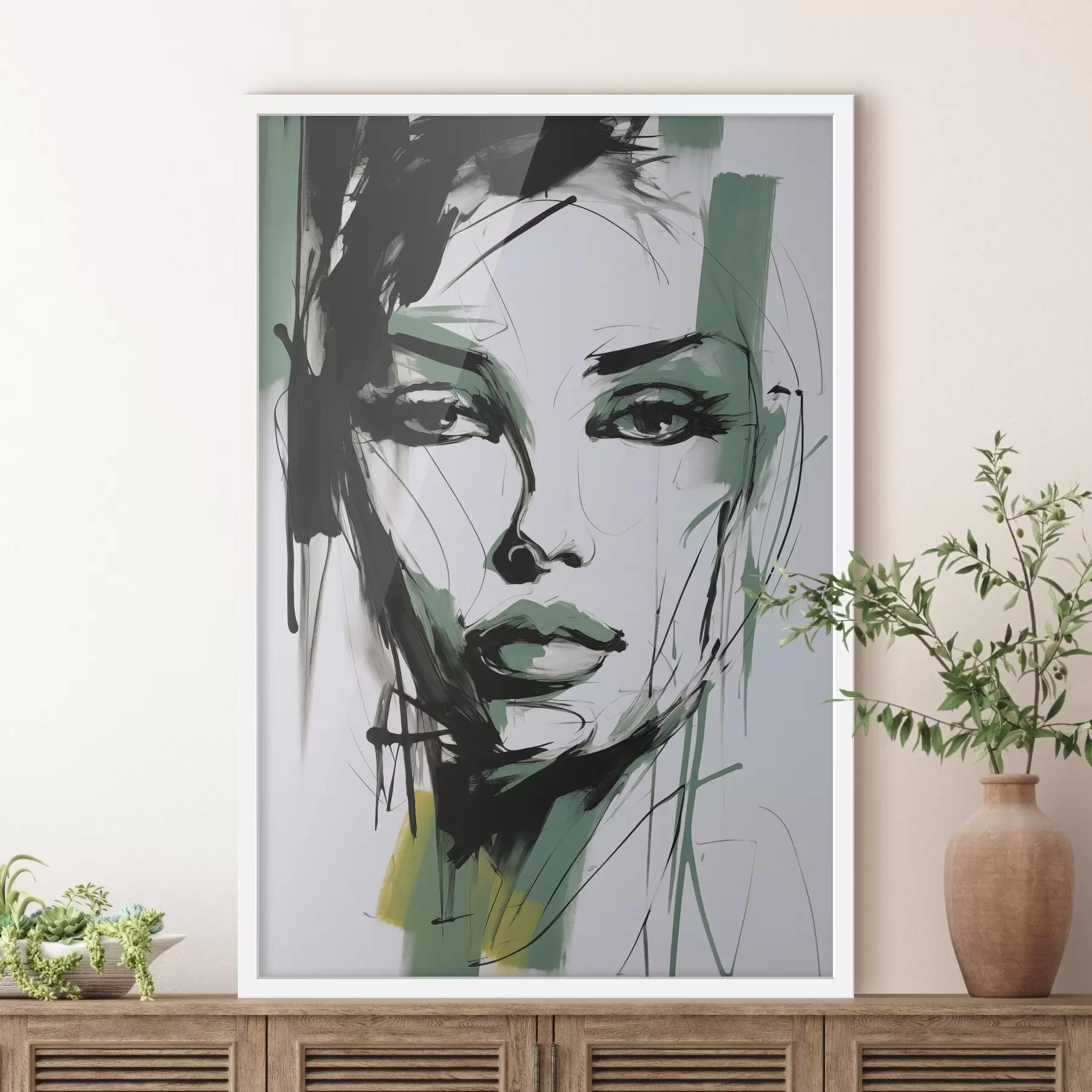 carta da parati Ritratto femminile astratto nr. f47499