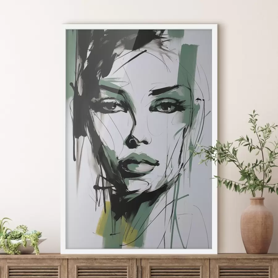 carta da parati Ritratto femminile astratto nr. f47499