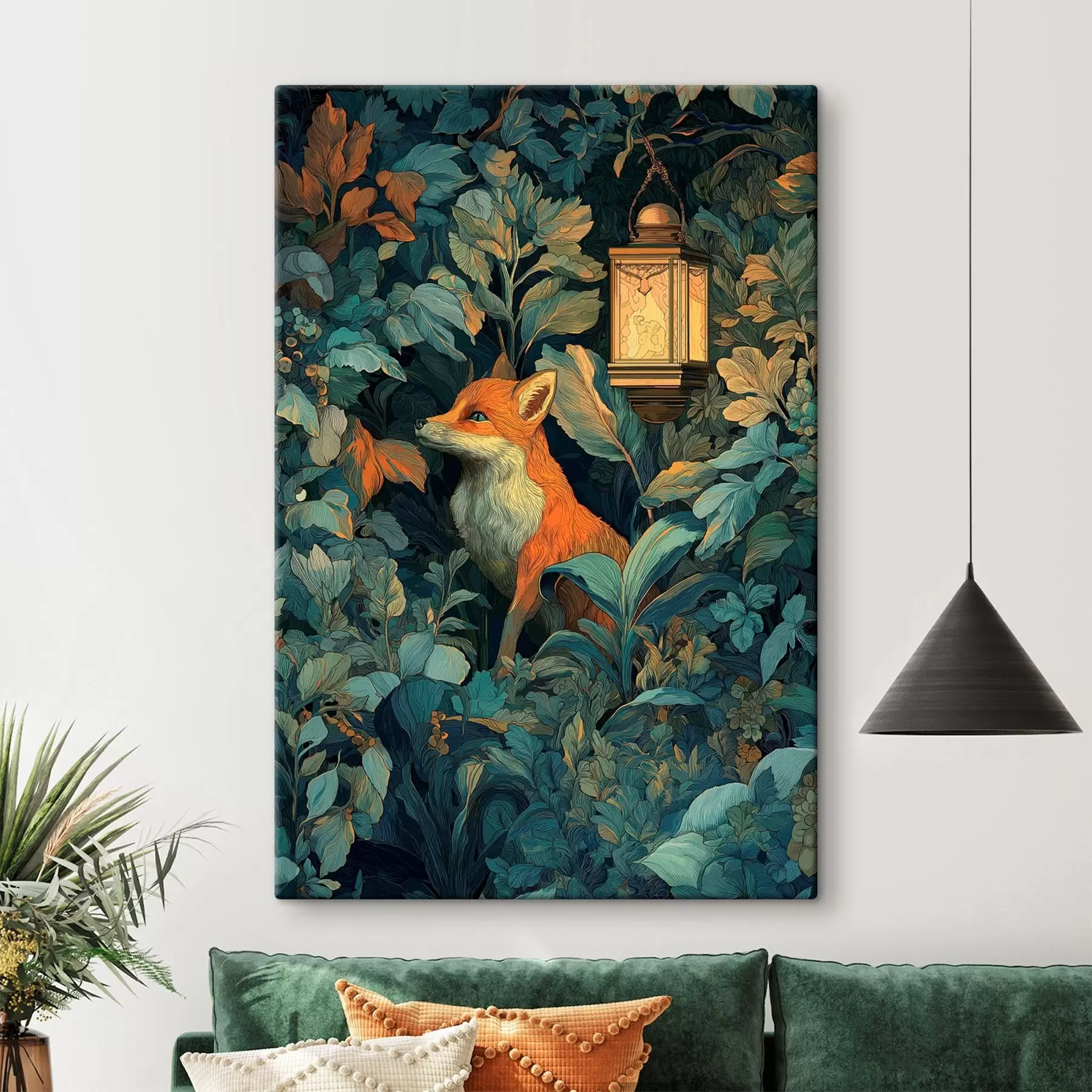 carta da parati Simpatica volpe tra i cespugli nr. s47107