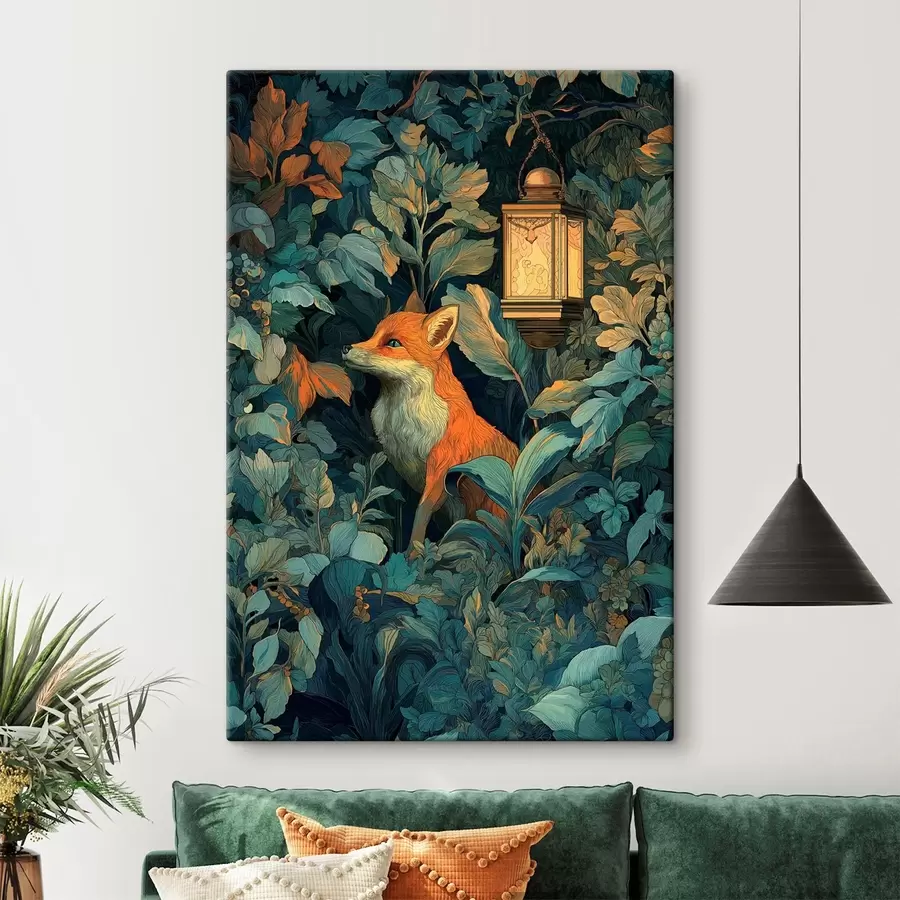 carta da parati Simpatica volpe tra i cespugli nr. s47107