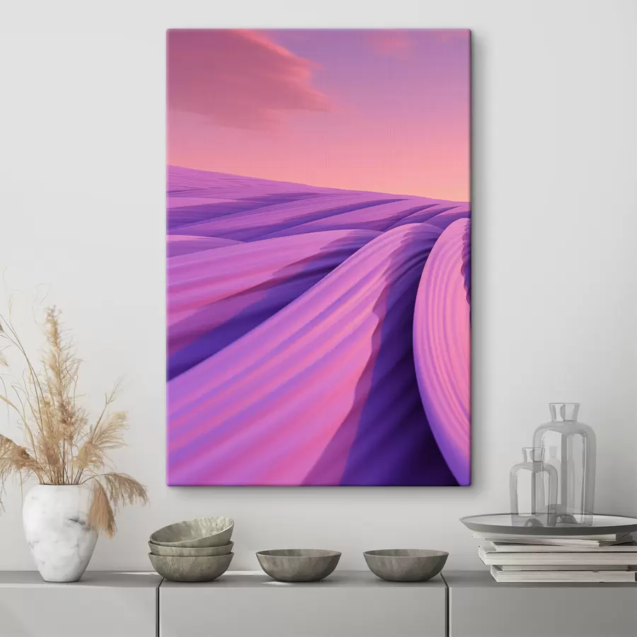 carta da parati Campo di lavanda astratto nr. s47110