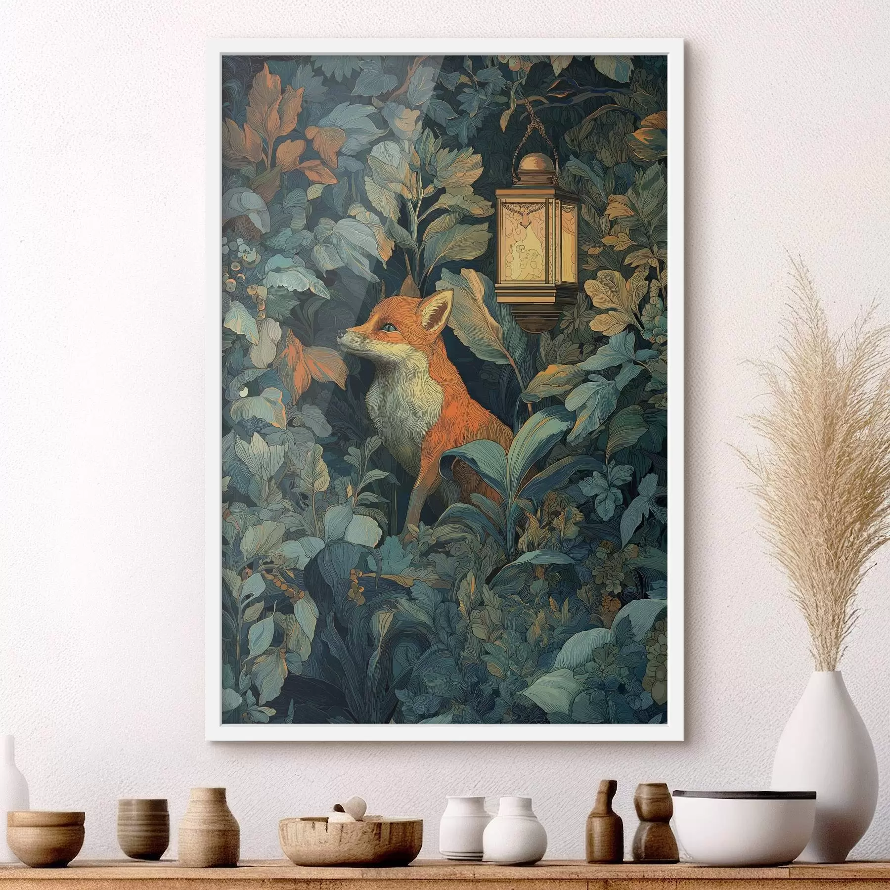 carta da parati Simpatica volpe tra i cespugli nr. f47107