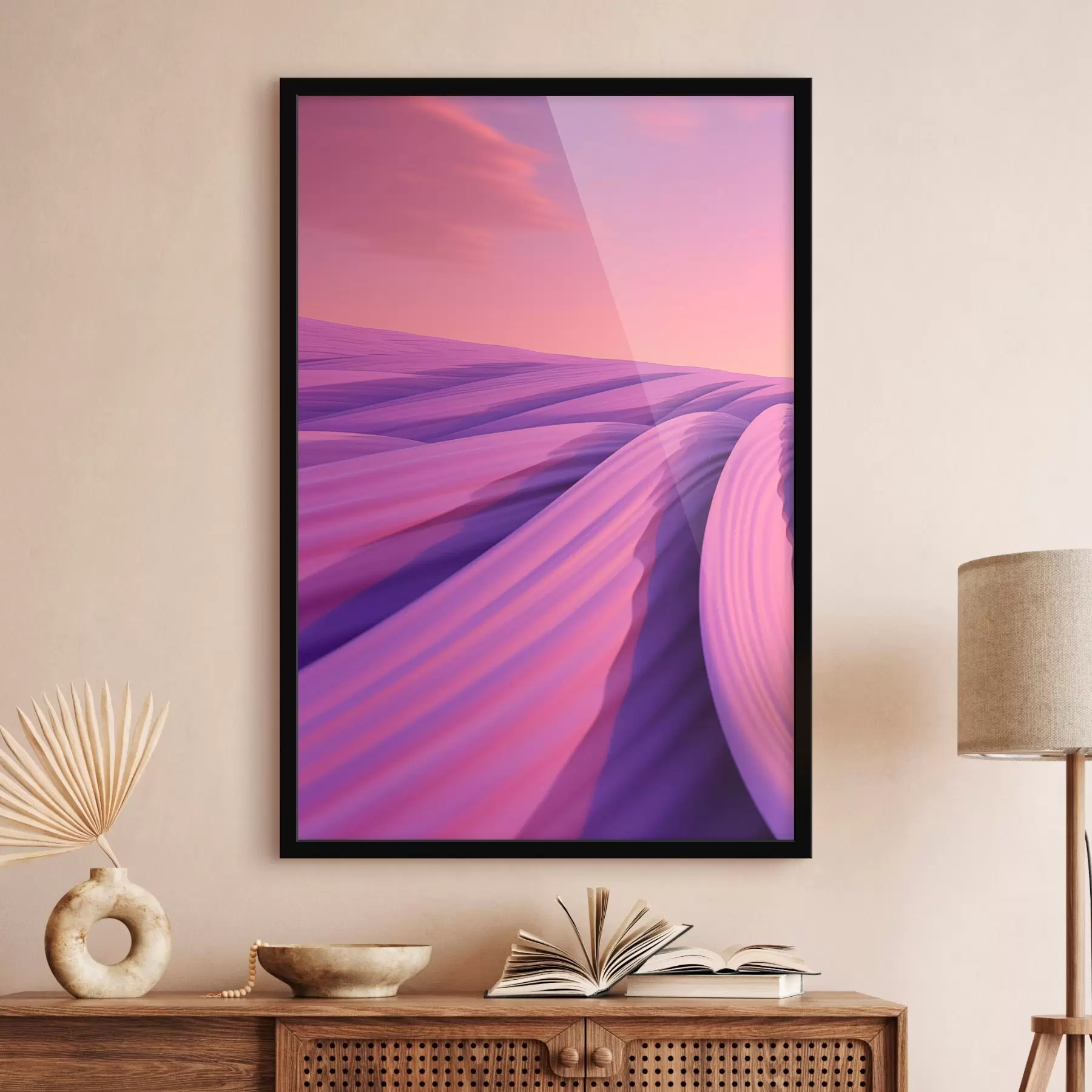 carta da parati Campo di lavanda astratto nr. f47110