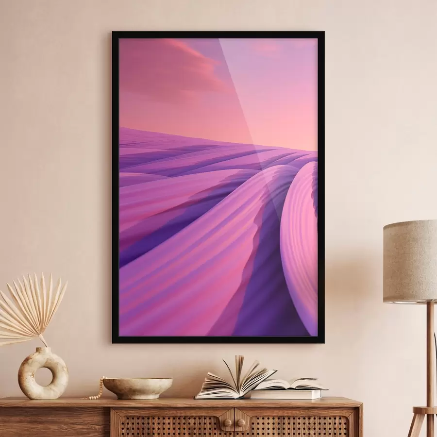 carta da parati Campo di lavanda astratto nr. f47110