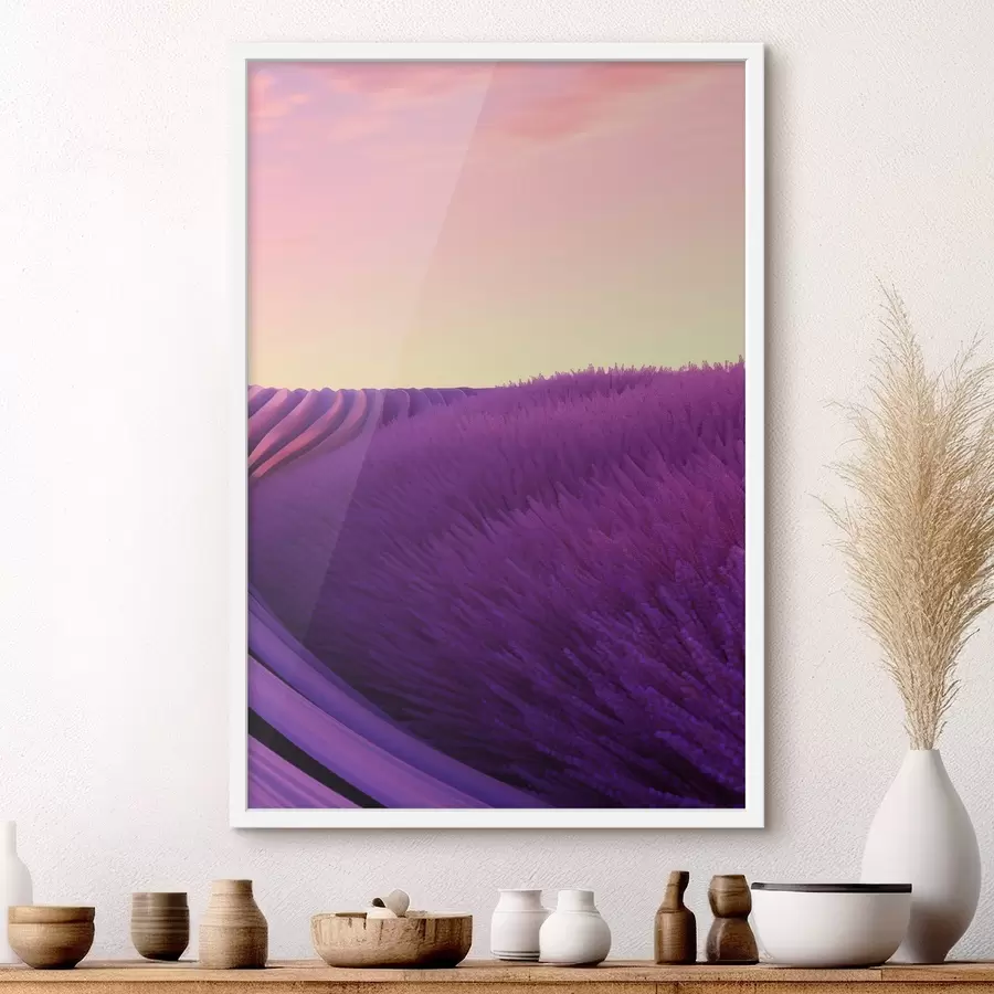 carta da parati Campo di lavanda al tramonto nr. f47111