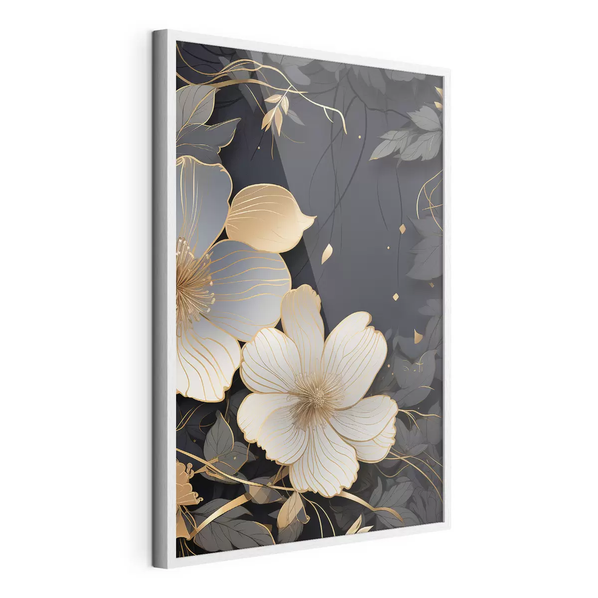 Poster Grandi fiori su sfondo scuro f46885