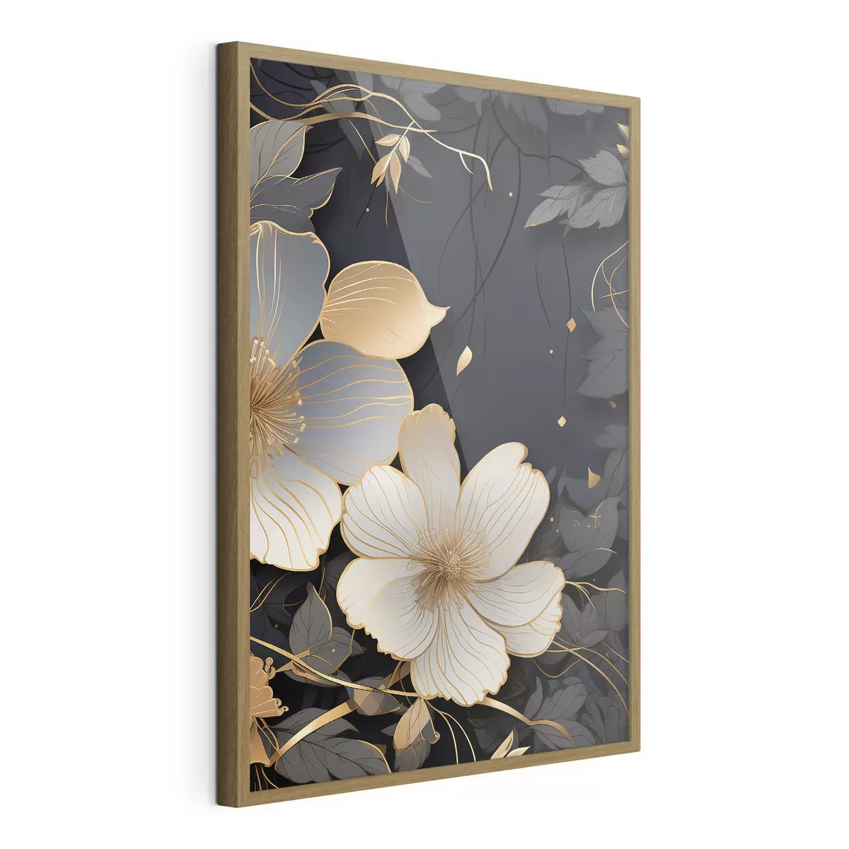 Poster Grandi fiori su sfondo scuro f46885