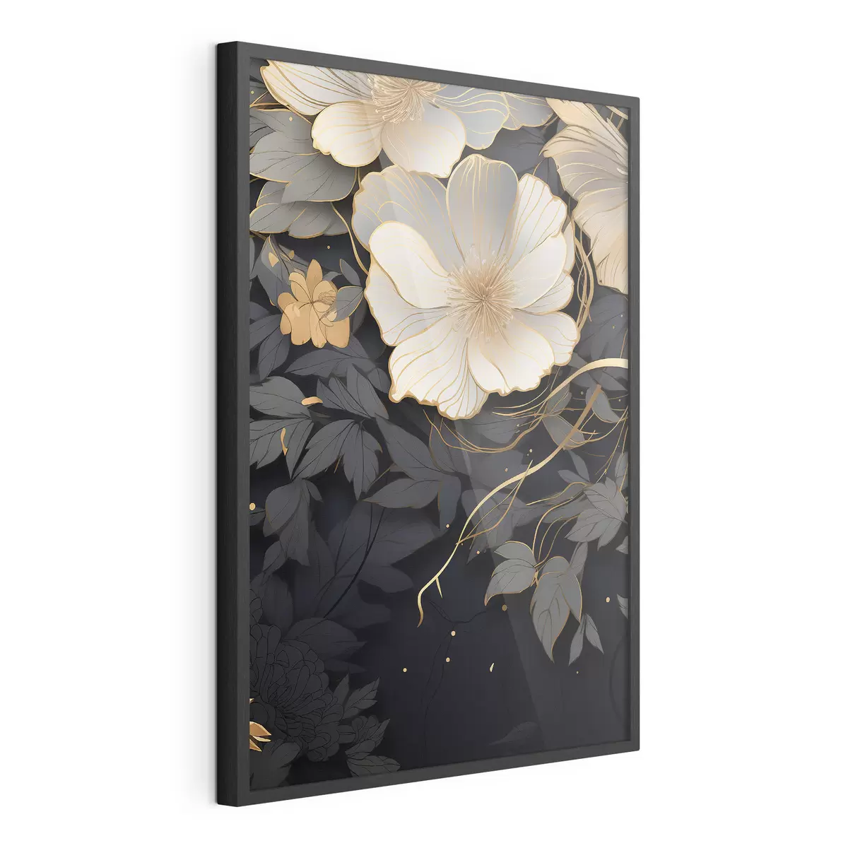 Poster Fiori astratti su sfondo scuro f46886