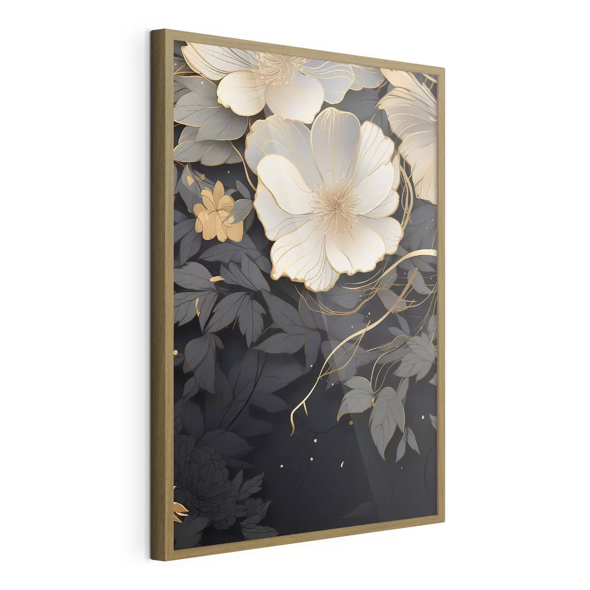 Poster Fiori astratti su sfondo scuro f46886