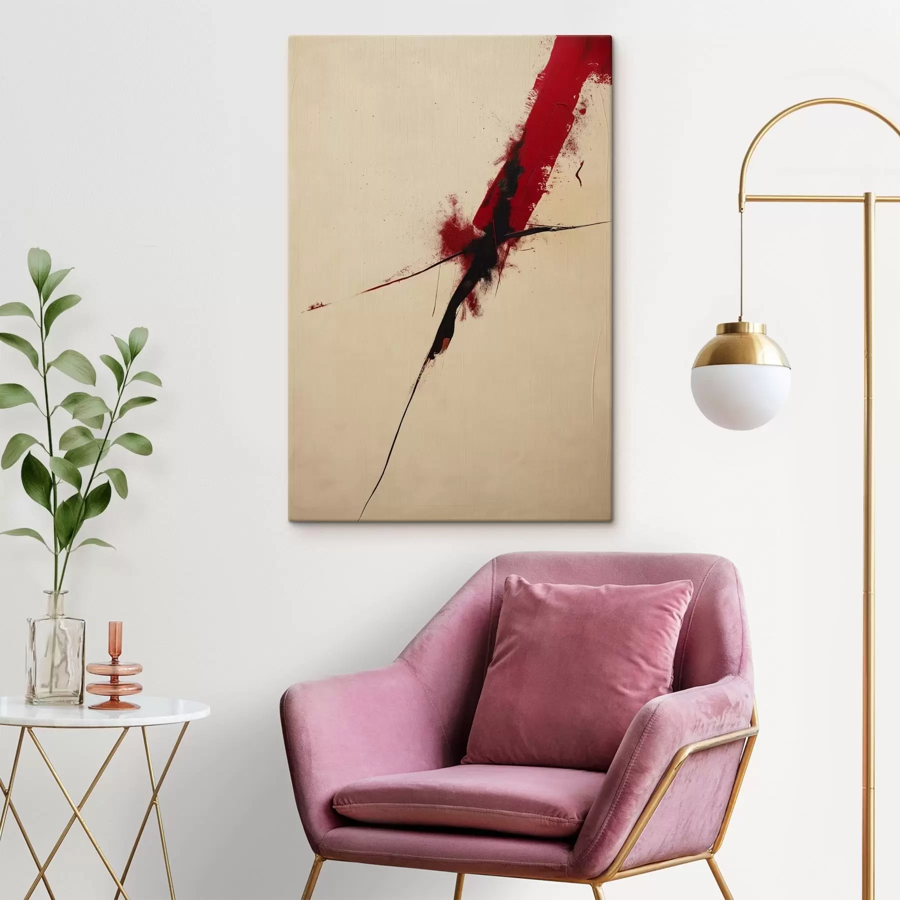 carta da parati Accento rosso nr. s47461