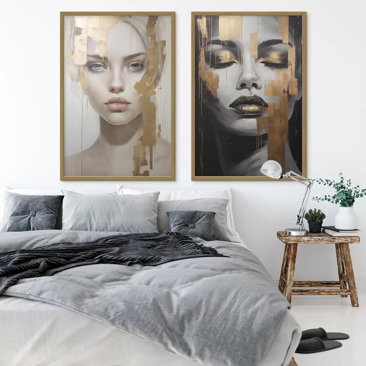 Poster Ritratto femminile in bianco e nero d00544