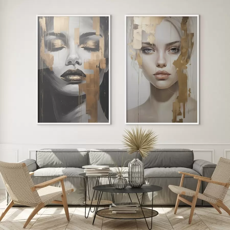 carta da parati Ritratto femminile in bianco e nero nr. d00544