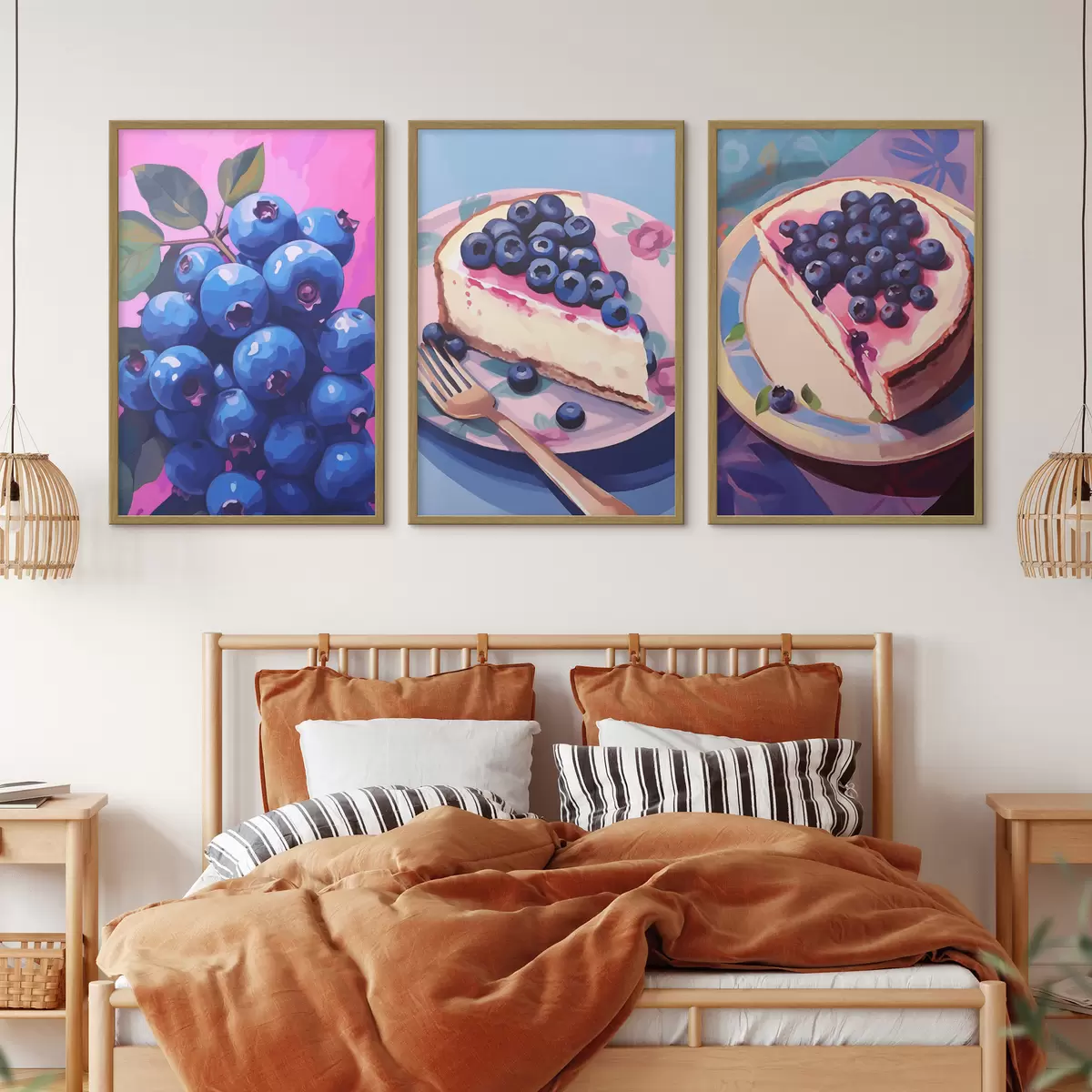 Poster Cheesecake e mirtilli d00547