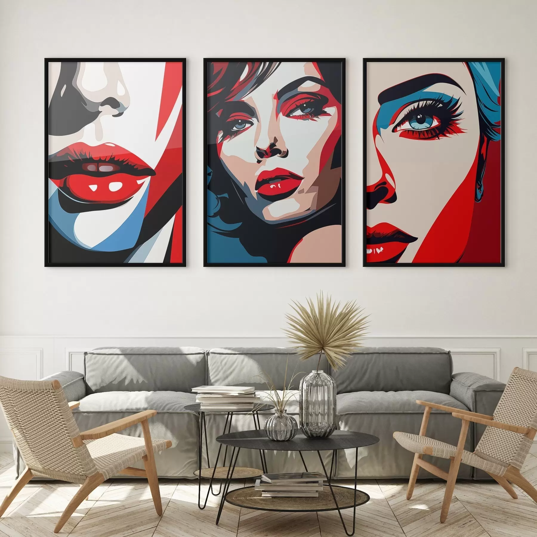 carta da parati Volti colorati nr. d00558