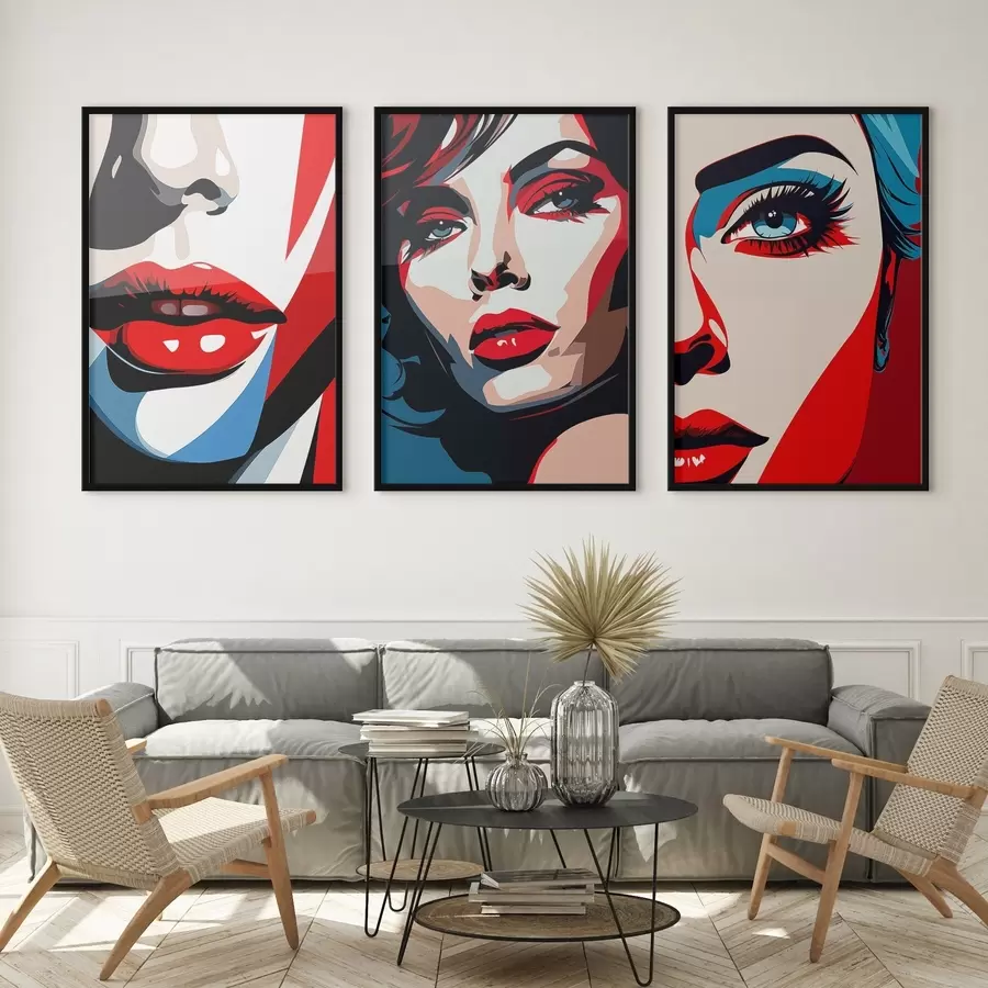 carta da parati Volti colorati nr. d00558