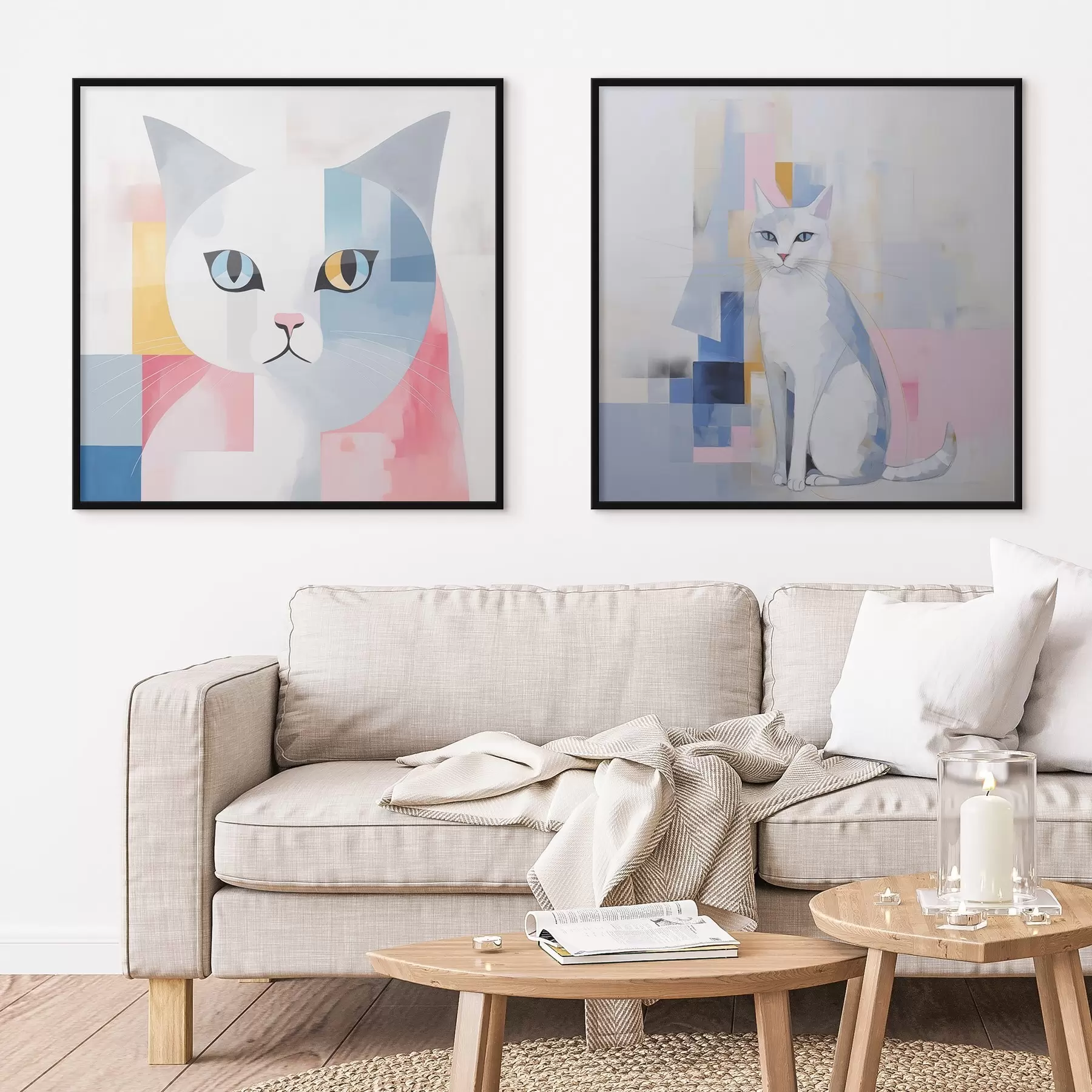 carta da parati Gatto astratto nr. d00592