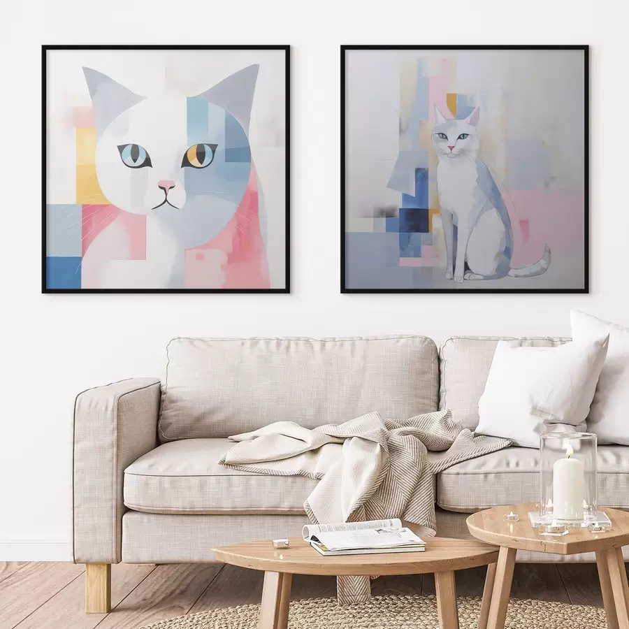 carta da parati Gatto astratto nr. d00592