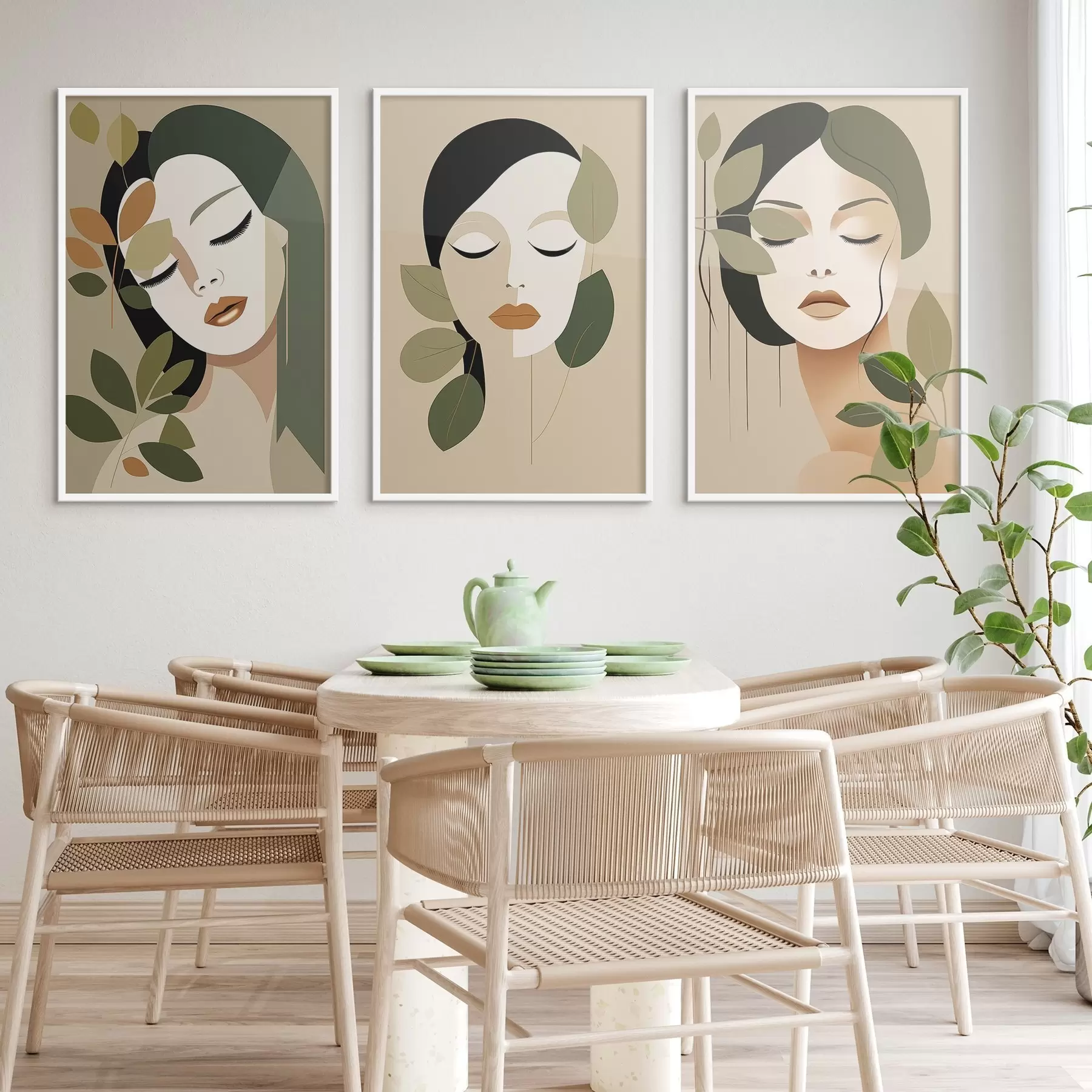 carta da parati Volti di ragazza nr. d00605