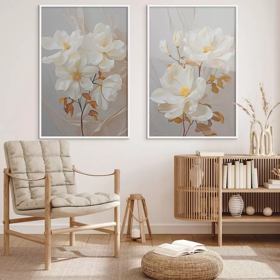 carta da parati Delicati fiori astratti nr. d00611