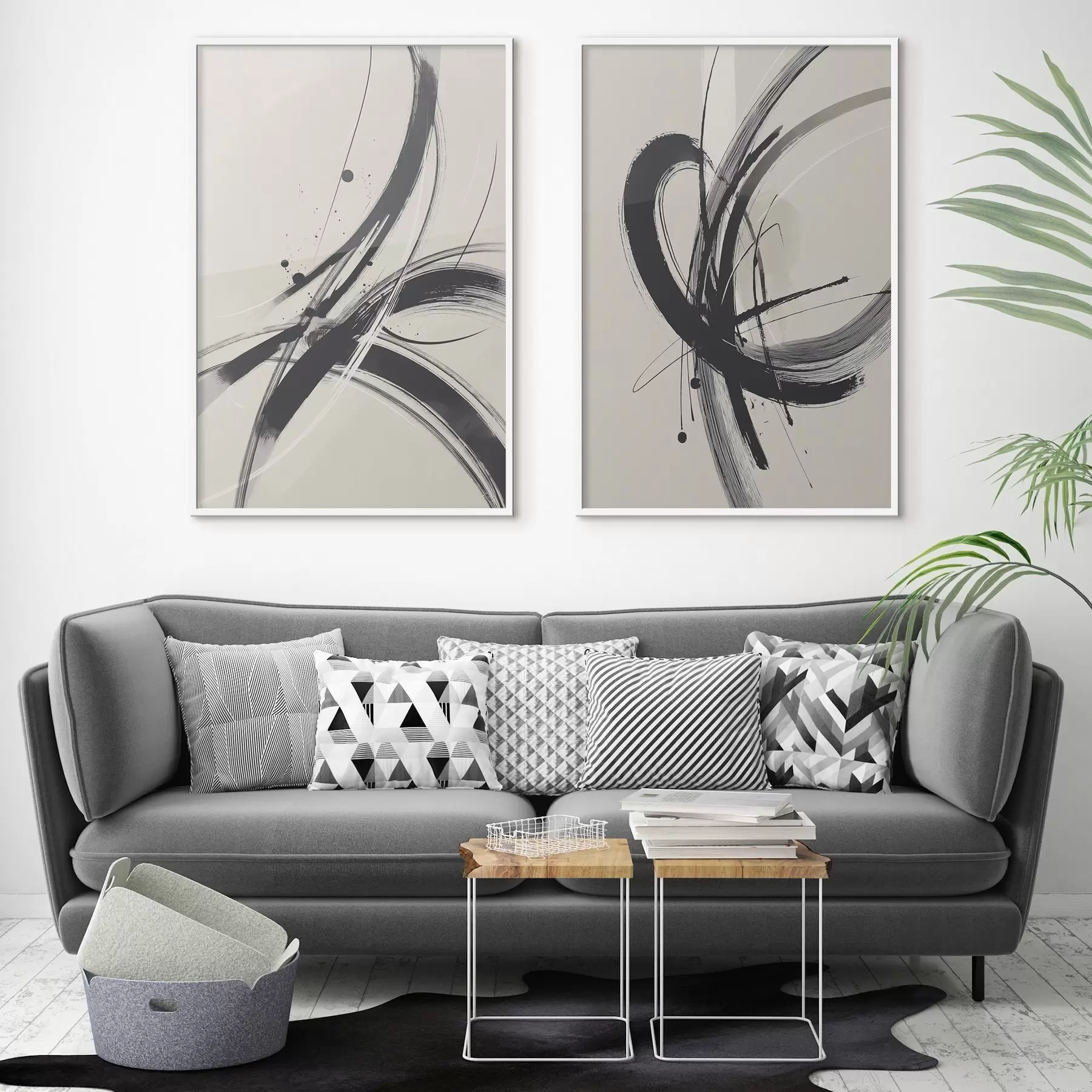 carta da parati Pennellate astratte e minimaliste nr. d00613