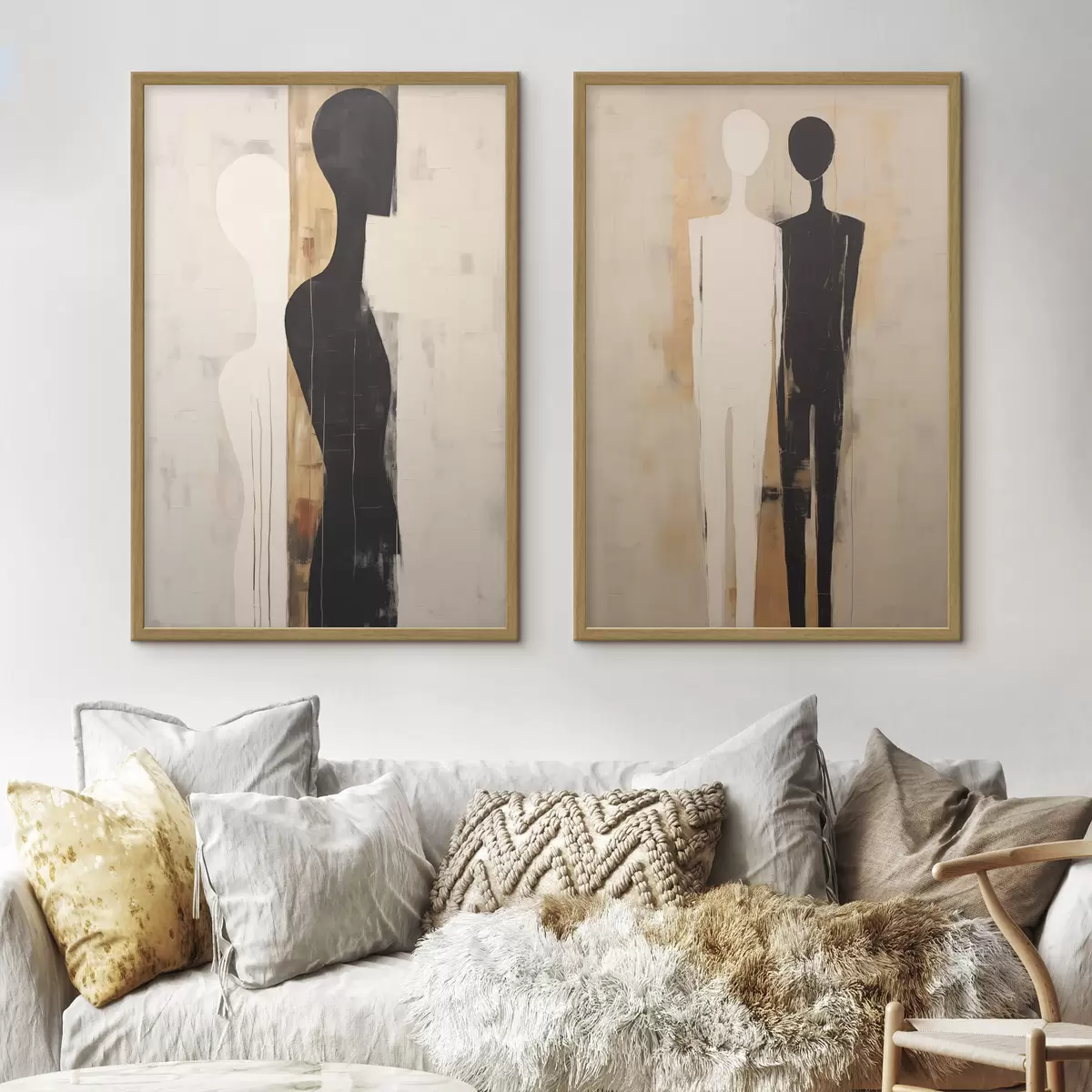 Poster Sagome di due figure d00620