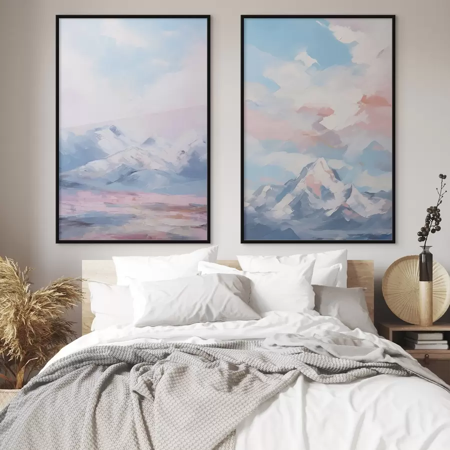 carta da parati Imitazione della pittura di montagna nr. d00626