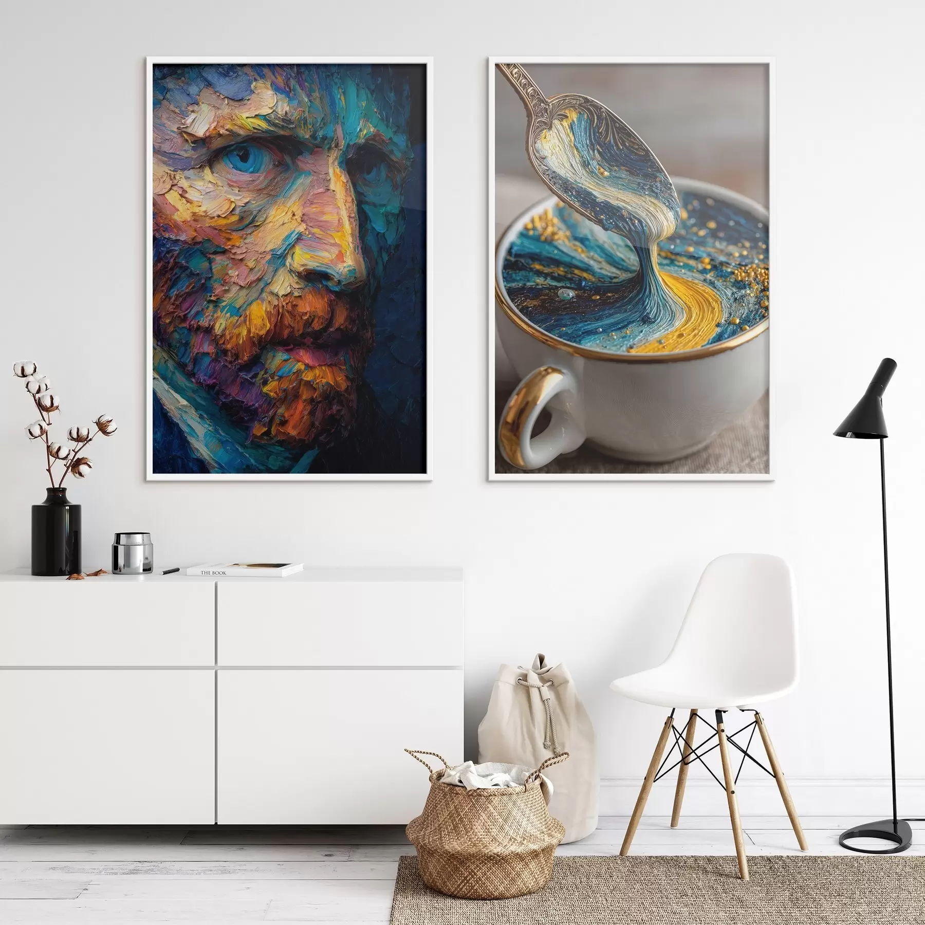 carta da parati Picasso e l'astrazione in una tazza in stile pittura ad olio nr. d00639