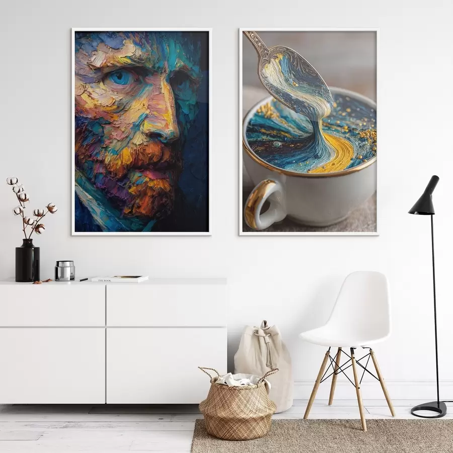 carta da parati Picasso e l'astrazione in una tazza in stile pittura ad olio nr. d00639