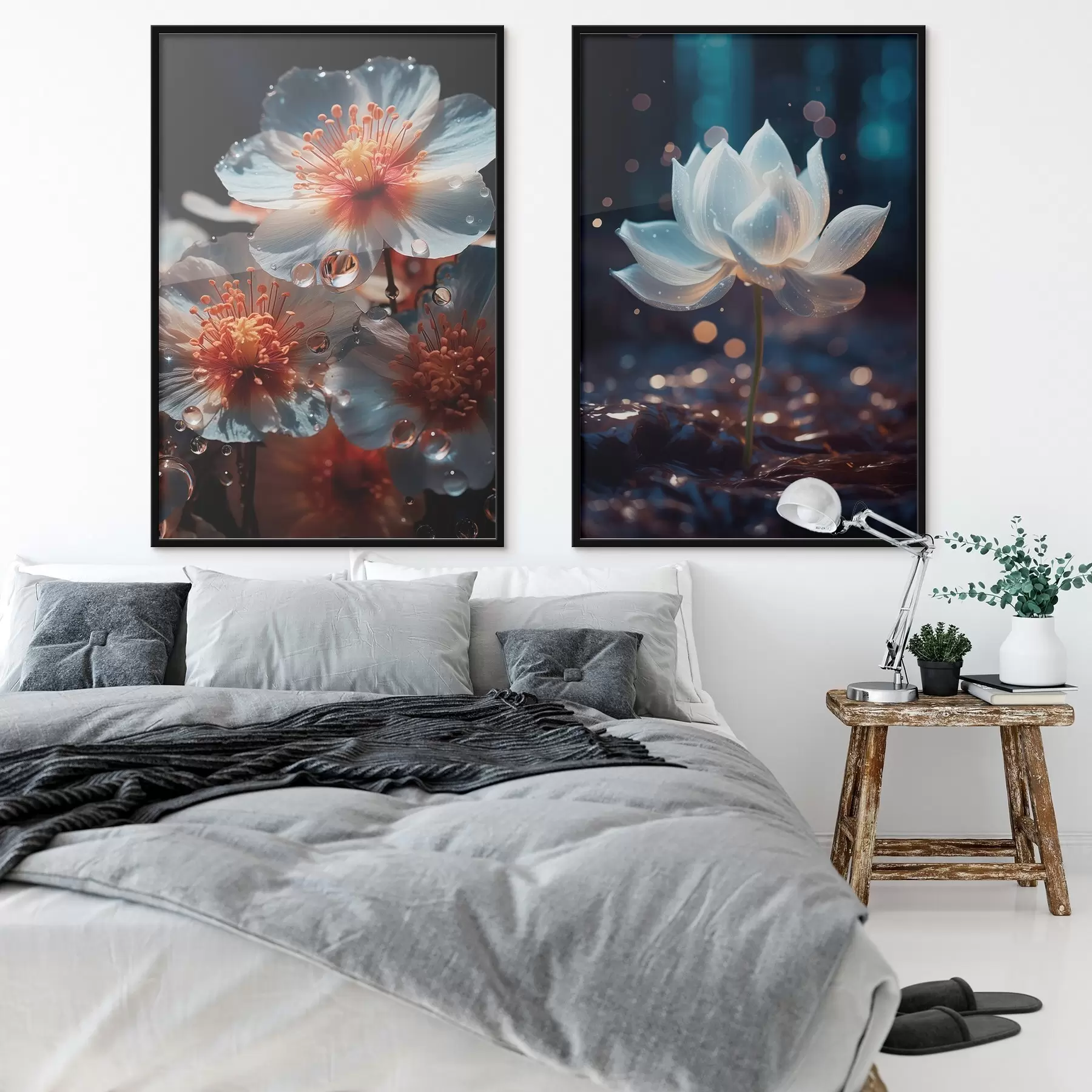 carta da parati Fiori d'acqua: composizione con loti nr. d00641