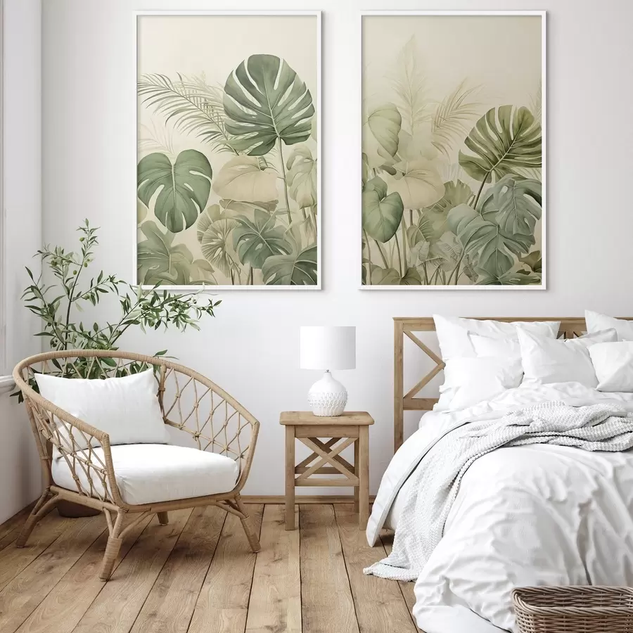 carta da parati Varietà di foglie tropicali nr. d00669