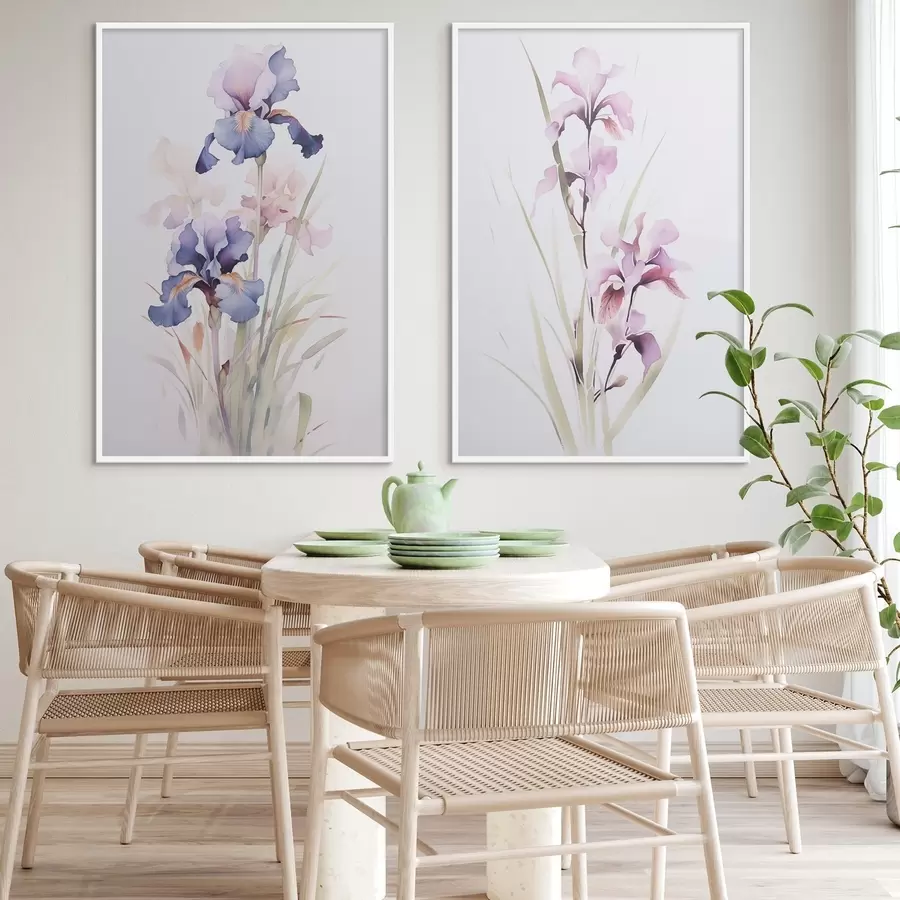 carta da parati Imitazione di iris ad acquerello nr. d00724