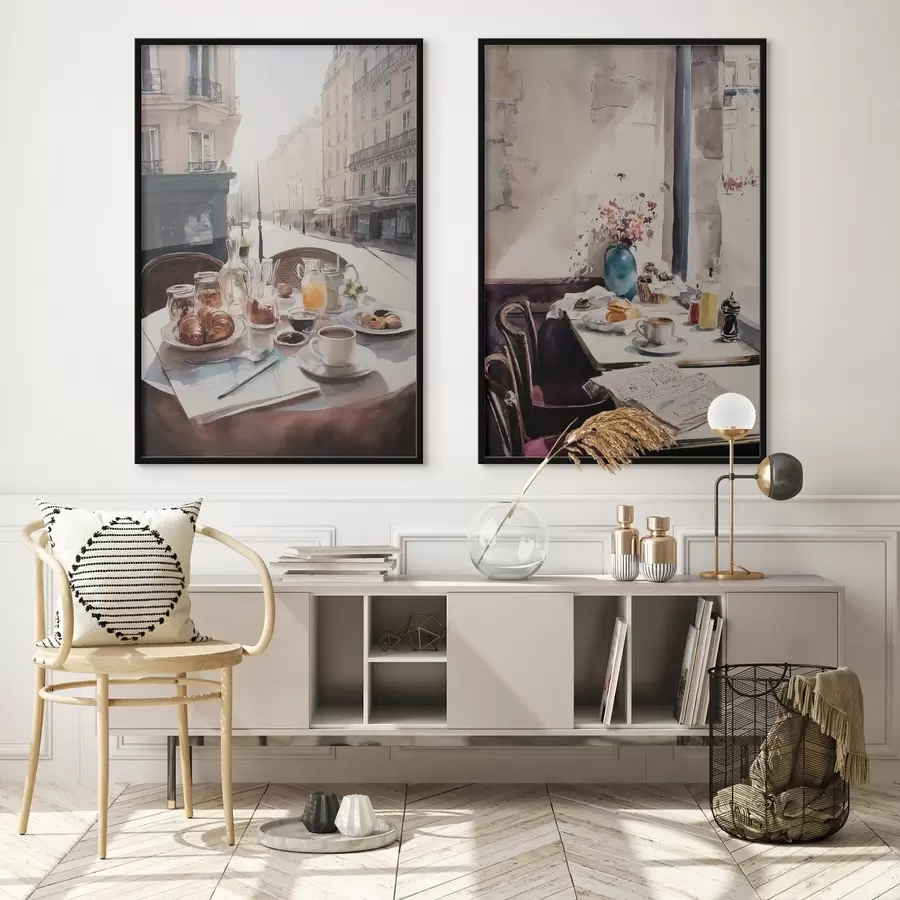 carta da parati colazione a Parigi nr. d00736