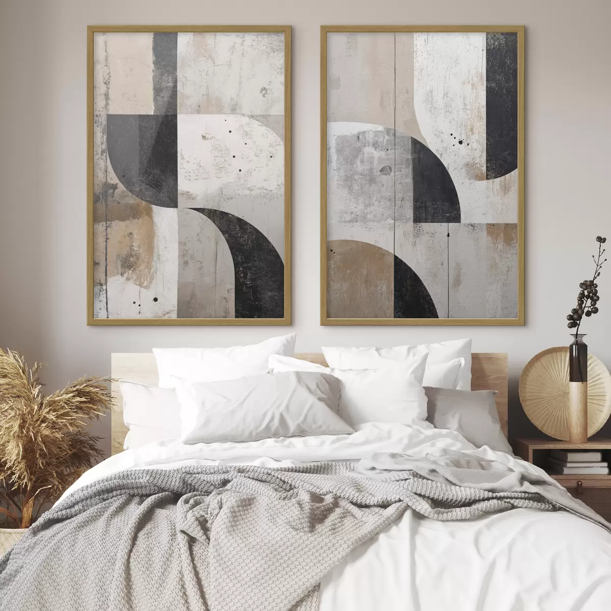 Poster Duetto di curve geometriche d00750