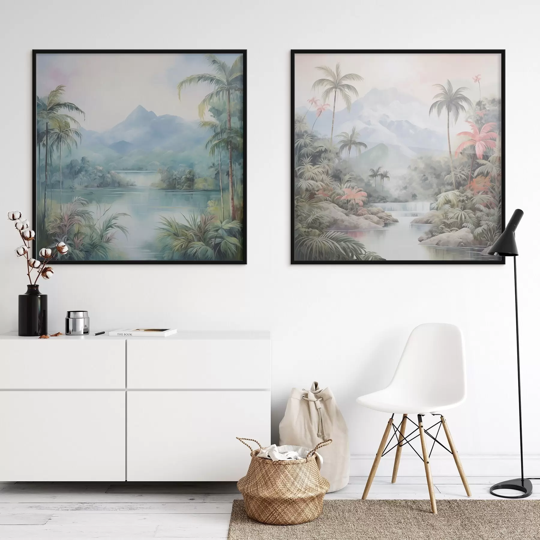 carta da parati Fiume nella giungla di fronte alla montagna nr. d00751