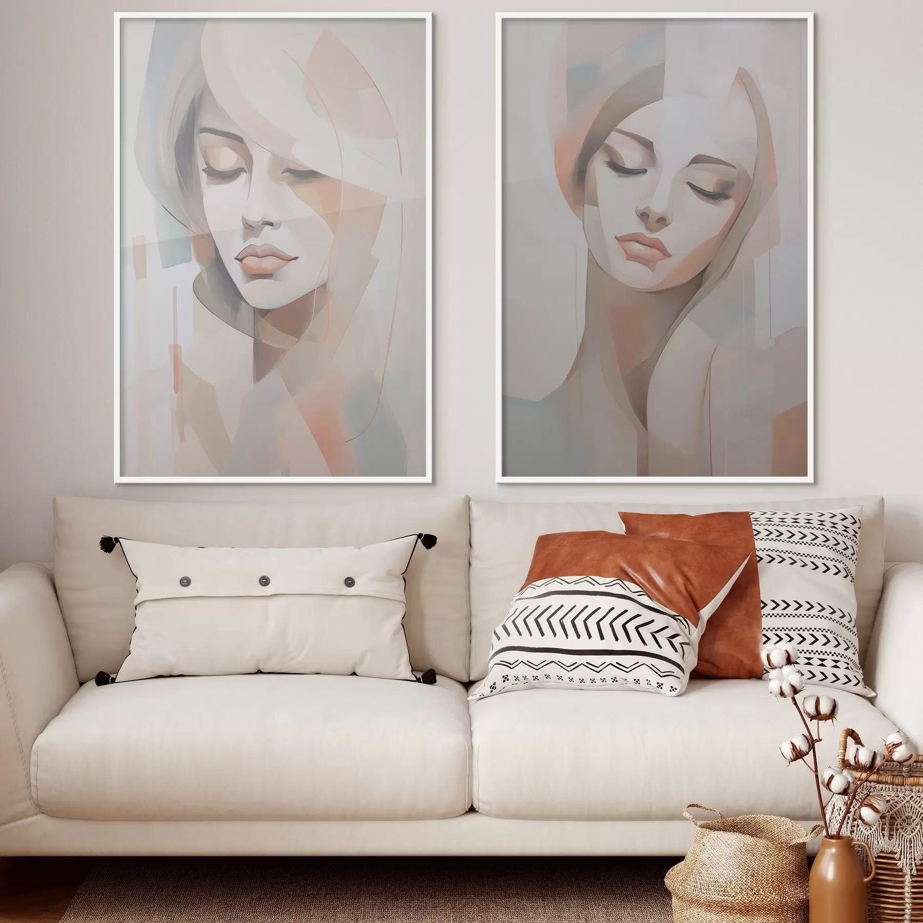 carta da parati Ritratto astratto di una ragazza nr. d00768