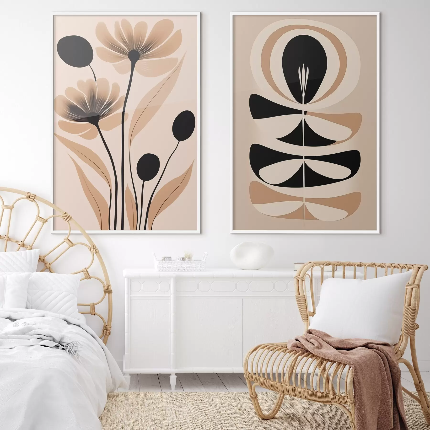 carta da parati Fiori astratti nr. d00773