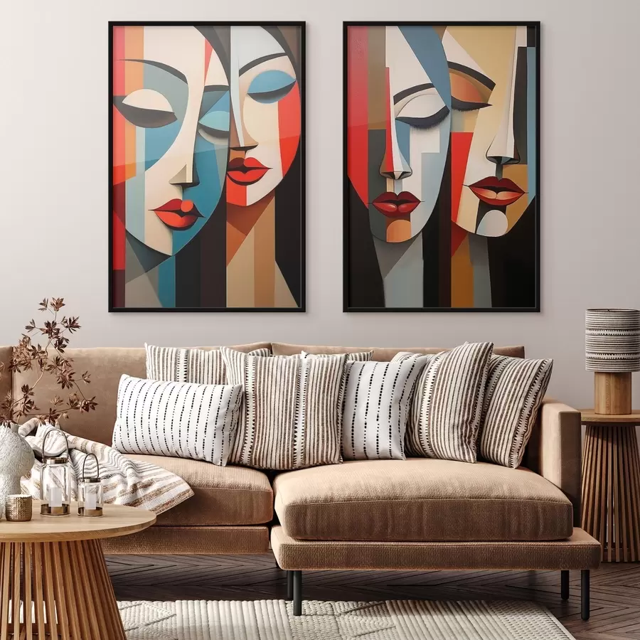 carta da parati Ritratti femminili cubisti nr. d00775