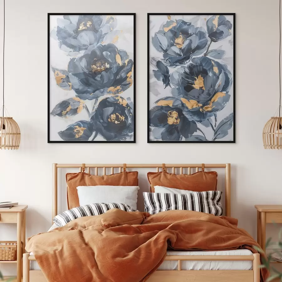 carta da parati Grandi fiori astratti nr. d00782